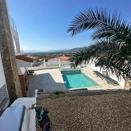 펜션 Casa Con Piscina Y Vistas Al Mar A Pies De Montana *